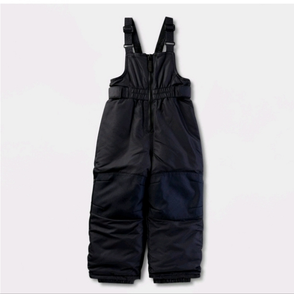 Toddler Solid Snow Bib - Cat &Jack" Black 5T